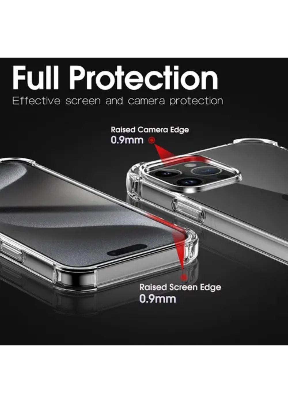 Carcasa Para iPhone 15 Pro Antigolpes Transparente Reforzada-3