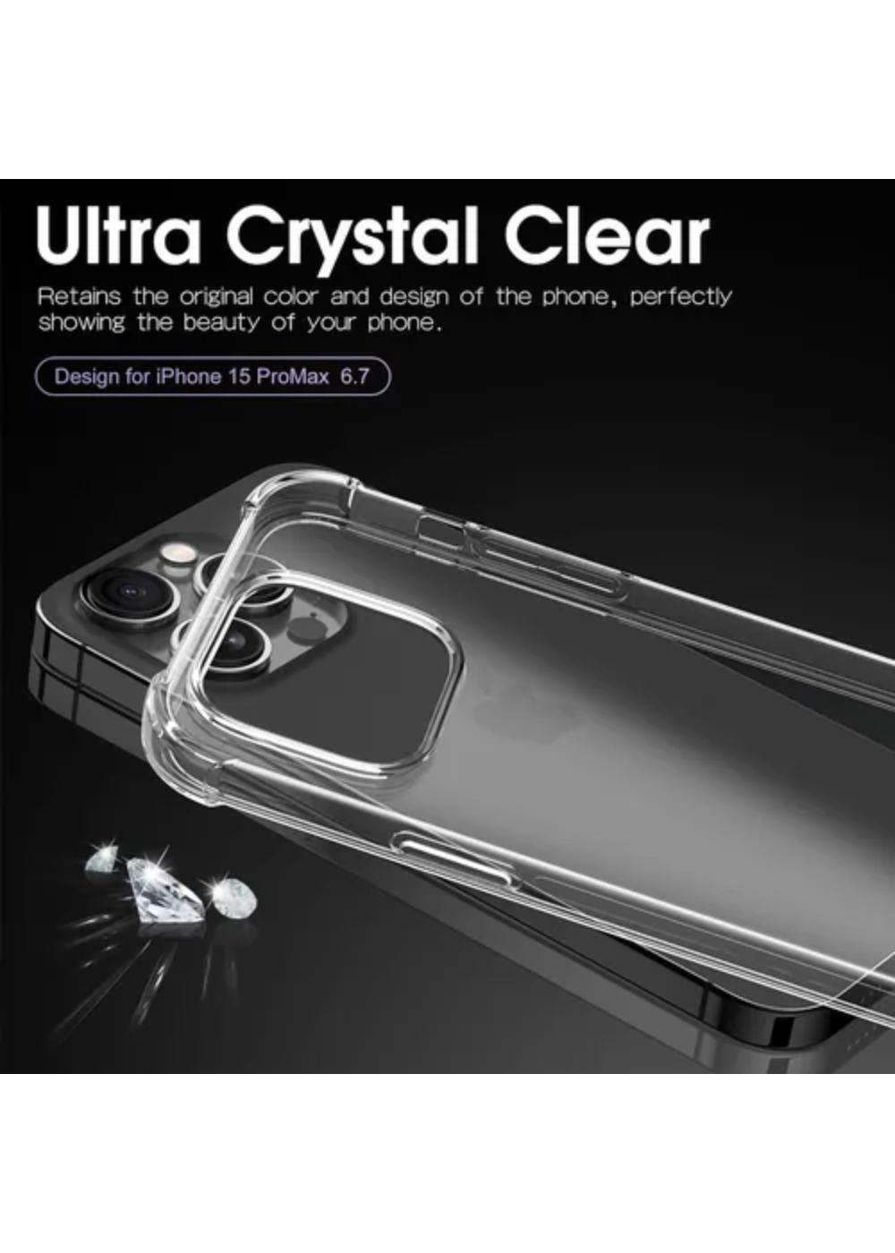 Carcasa Para iPhone 15 Pro Antigolpes Transparente Reforzada-4