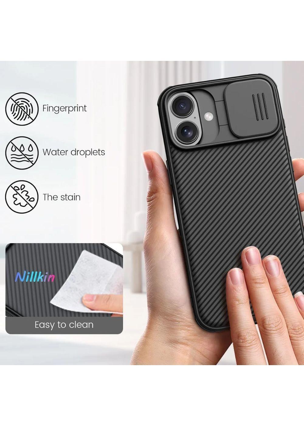Carcasa Para iPhone 16 Nillkin Camshield Antigolpes Negro-3