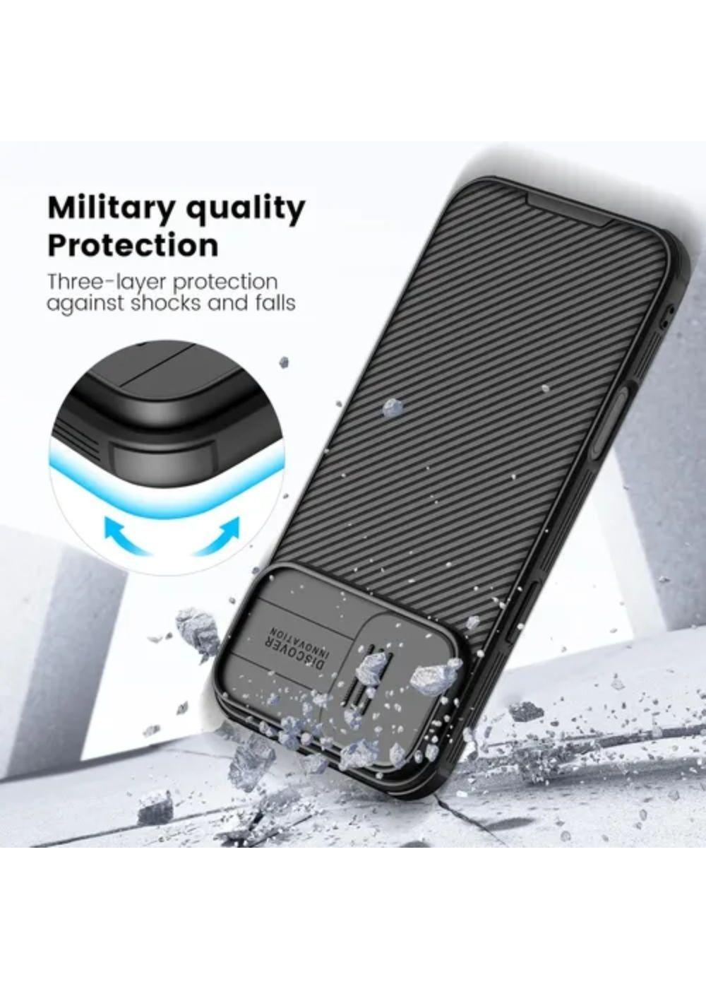 Carcasa Para iPhone 16 Nillkin Camshield Antigolpes Negro-5