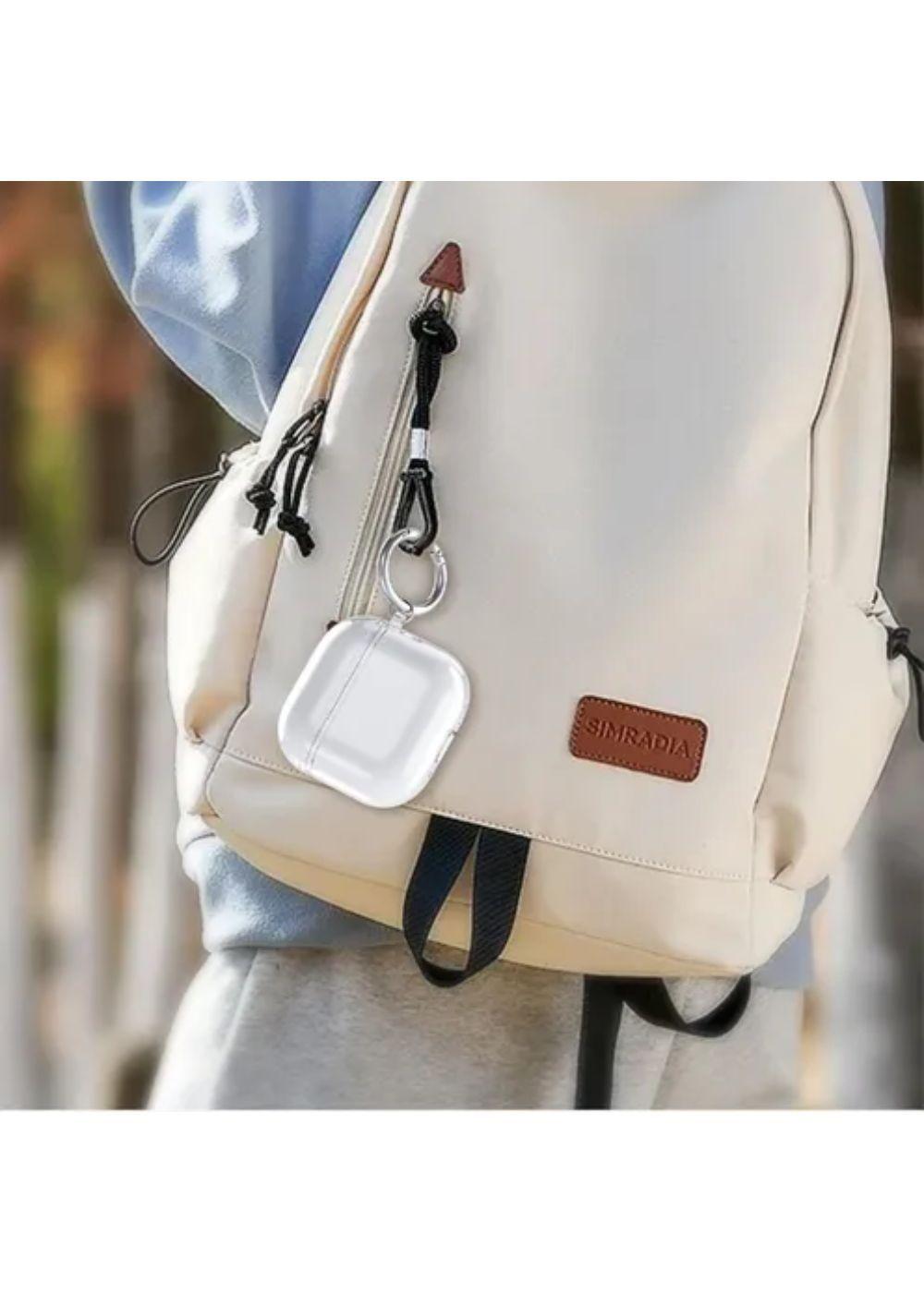 Funda Para AirPods 4 Gen Transparente Antigolpes Con Gancho-2