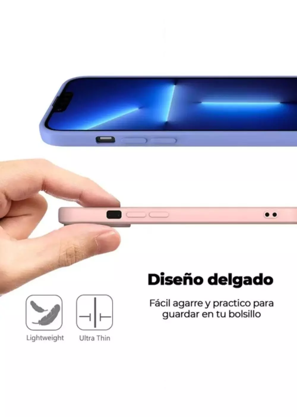 Carcasa Para iPhone 13 Pro Silicona Slim Full Protection-2
