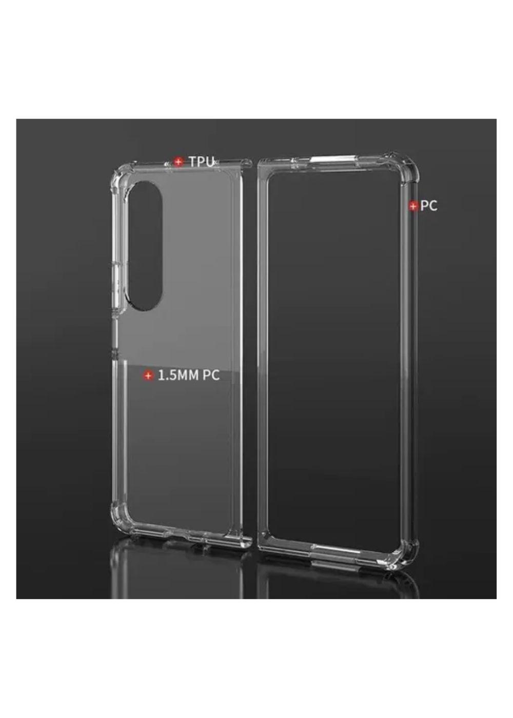 Carcasa Para Samsung Z Fold 4 Antigolpes Reforzada Clear-3