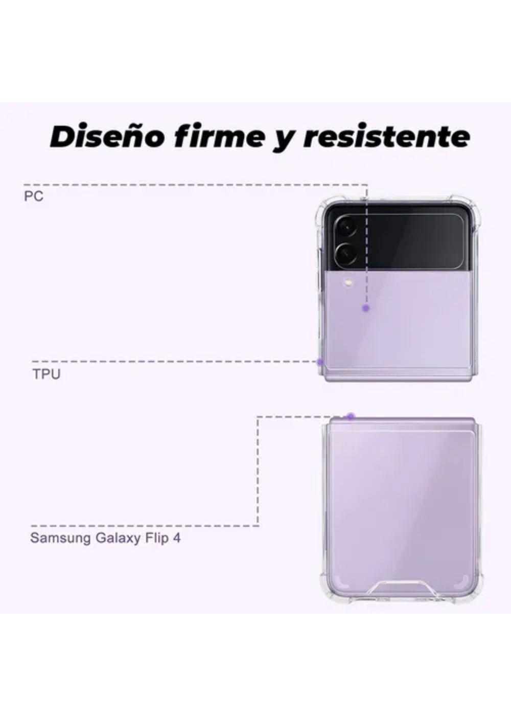 Carcasa Para Samsung Z Flip 4 Antigolpes Acrilico Resistente-5
