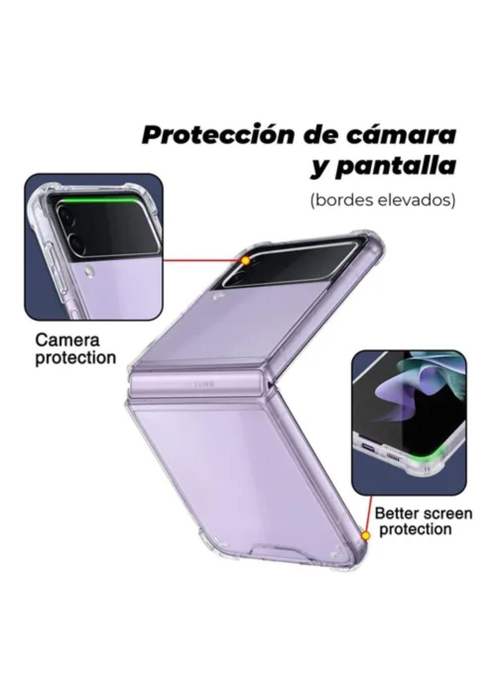 Carcasa Para Samsung Z Flip 4 Antigolpes Acrilico Resistente-6