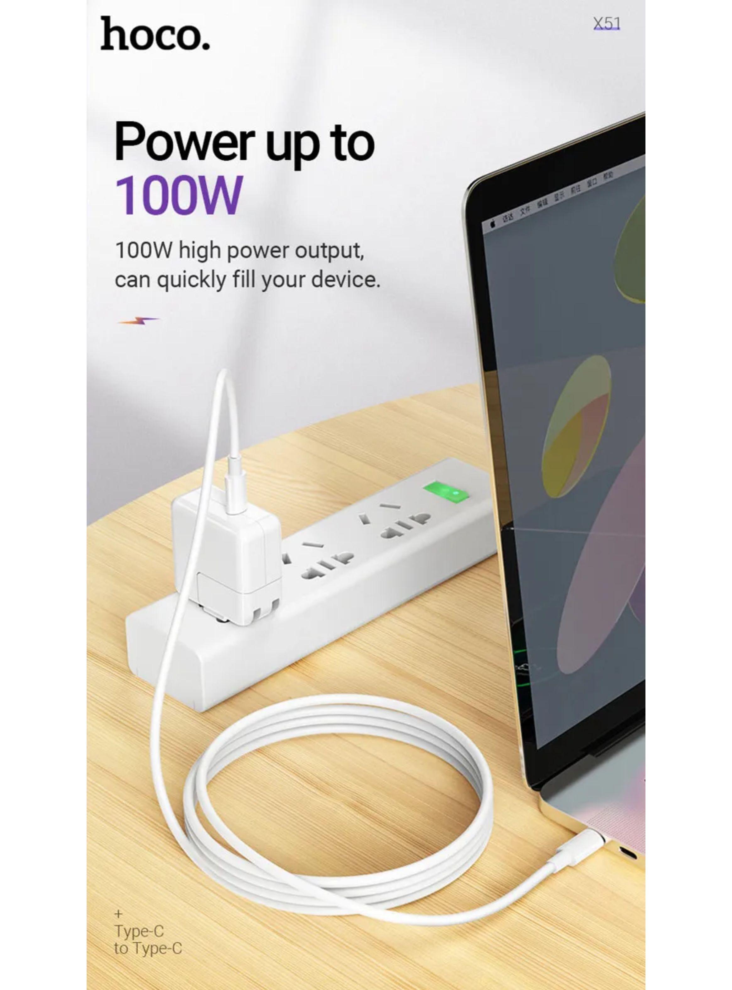 Cable De Carga Y Datos Para Macbook Y iPhone 100w 2 Metros-4