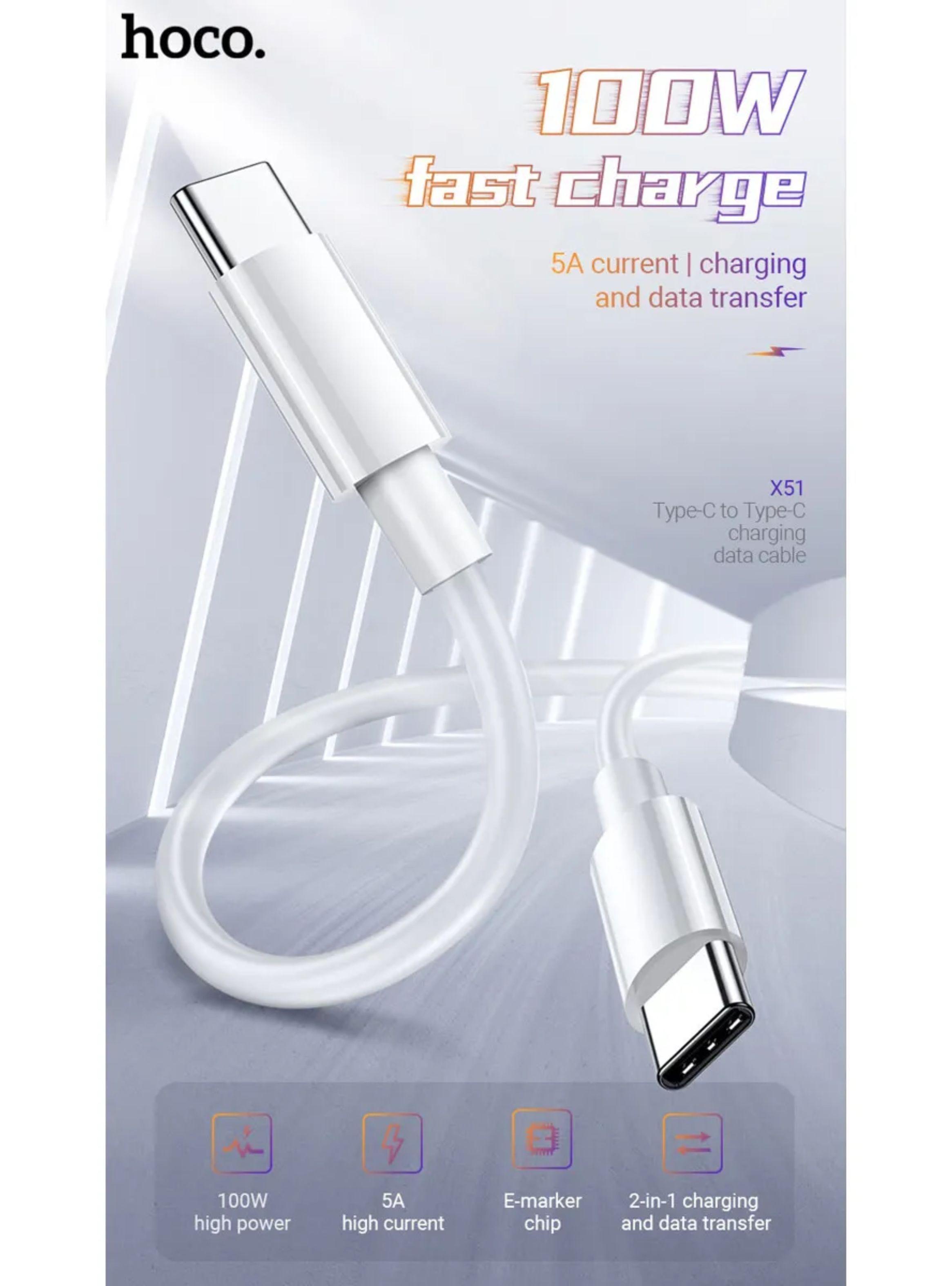 Cable De Carga Y Datos Para Macbook Y iPhone 100w 2 Metros-5