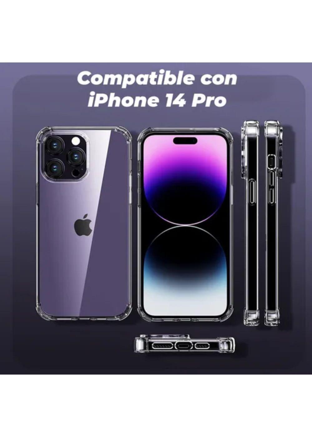 Carcasa Para iPhone 14 Pro Max Transparente Antigolpes Reforzada-4