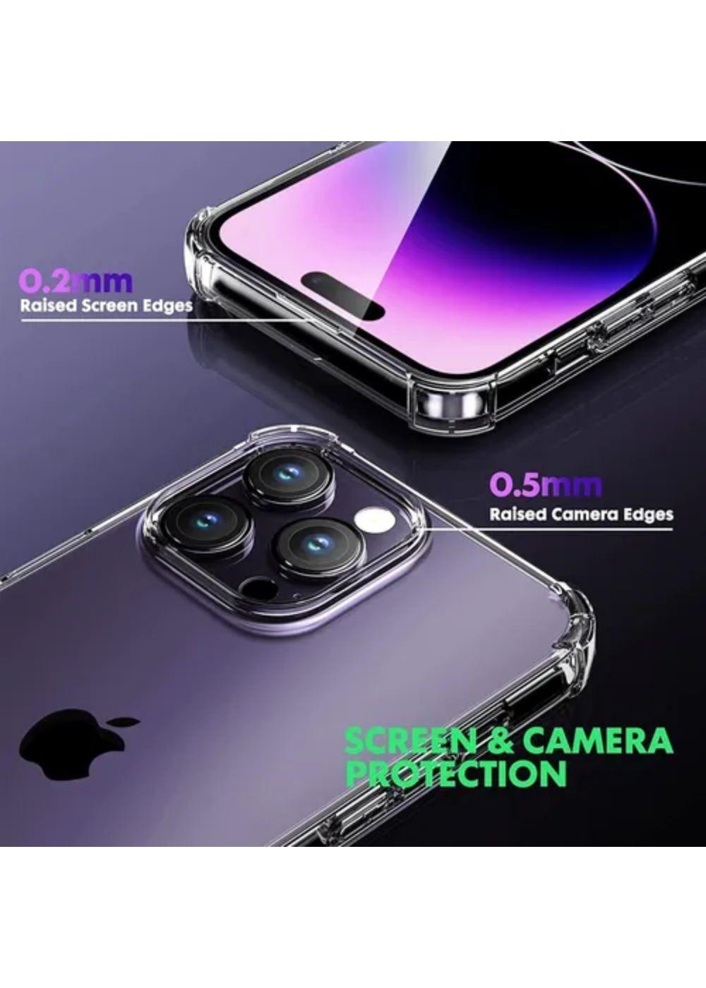 Carcasa Para iPhone 14 Pro Max Transparente Antigolpes Reforzada-2