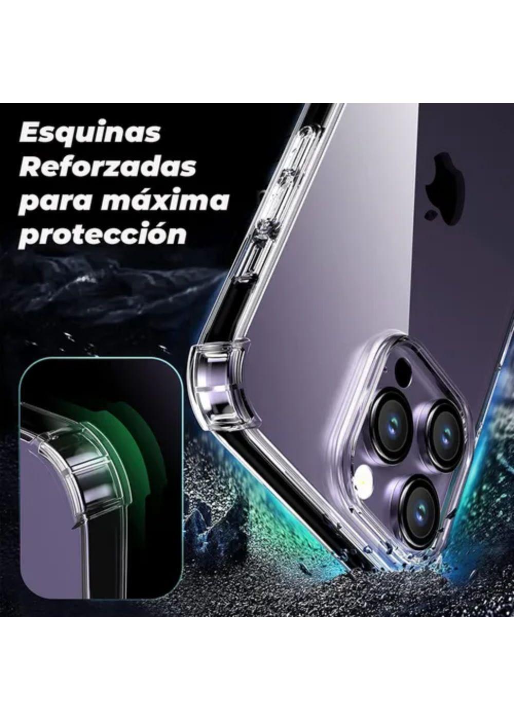 Carcasa Para iPhone 14 Pro Max Transparente Antigolpes Reforzada-3