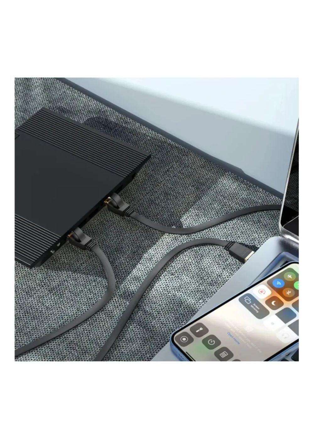 Cable De Red Ethernet Cat 6 Plano Conector Cristal 10 Metros-5