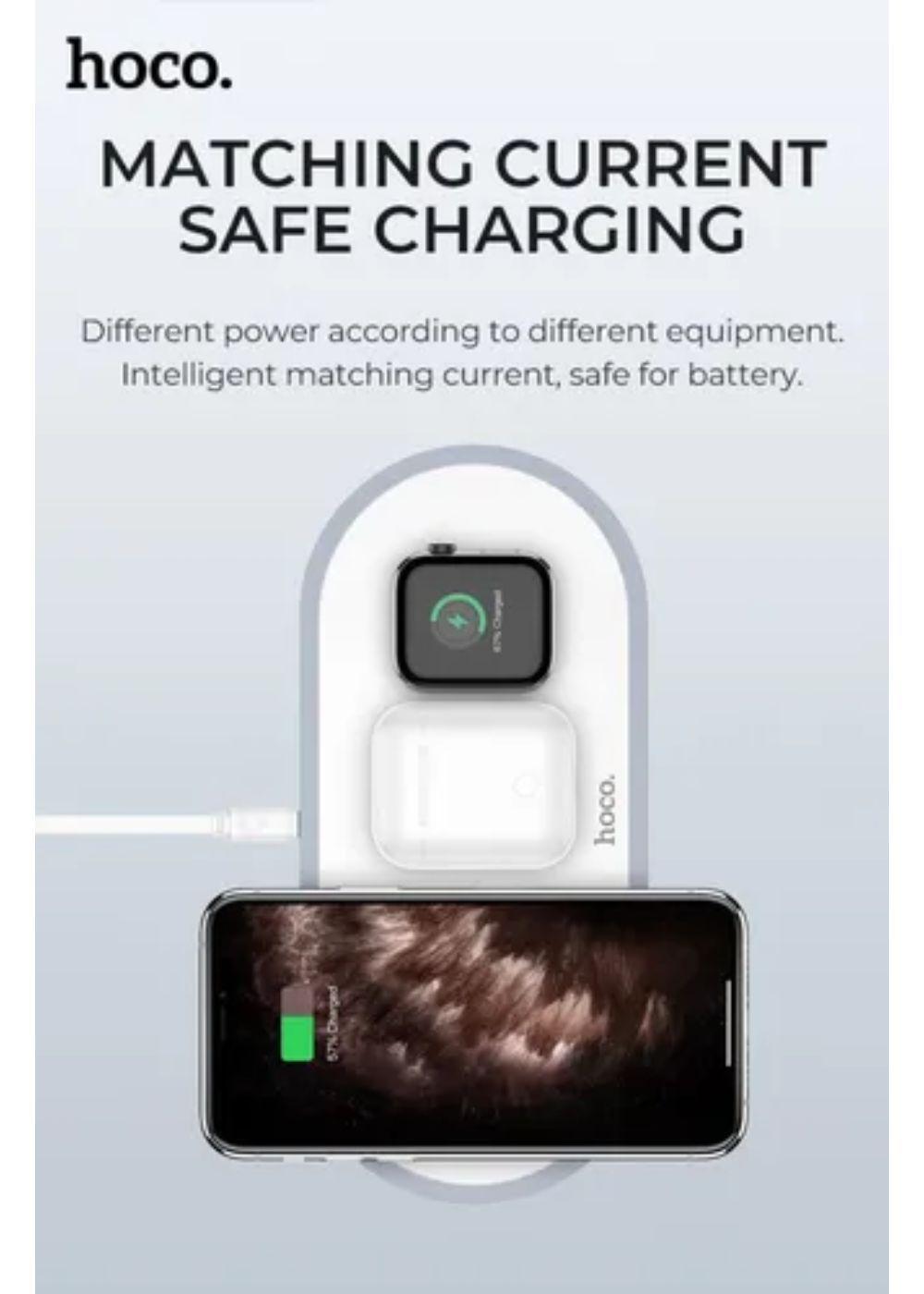 Cargador Inalámbrico Para iPhone Apple Watch AirPods 18w-2