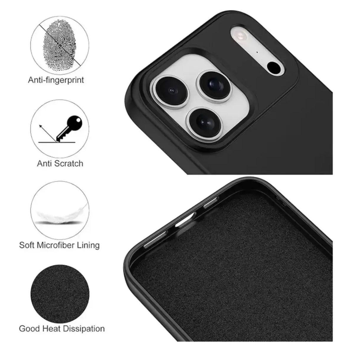 Carcasa Para iPhone 18 Pro Max Silicona Suave Antigolpe-1