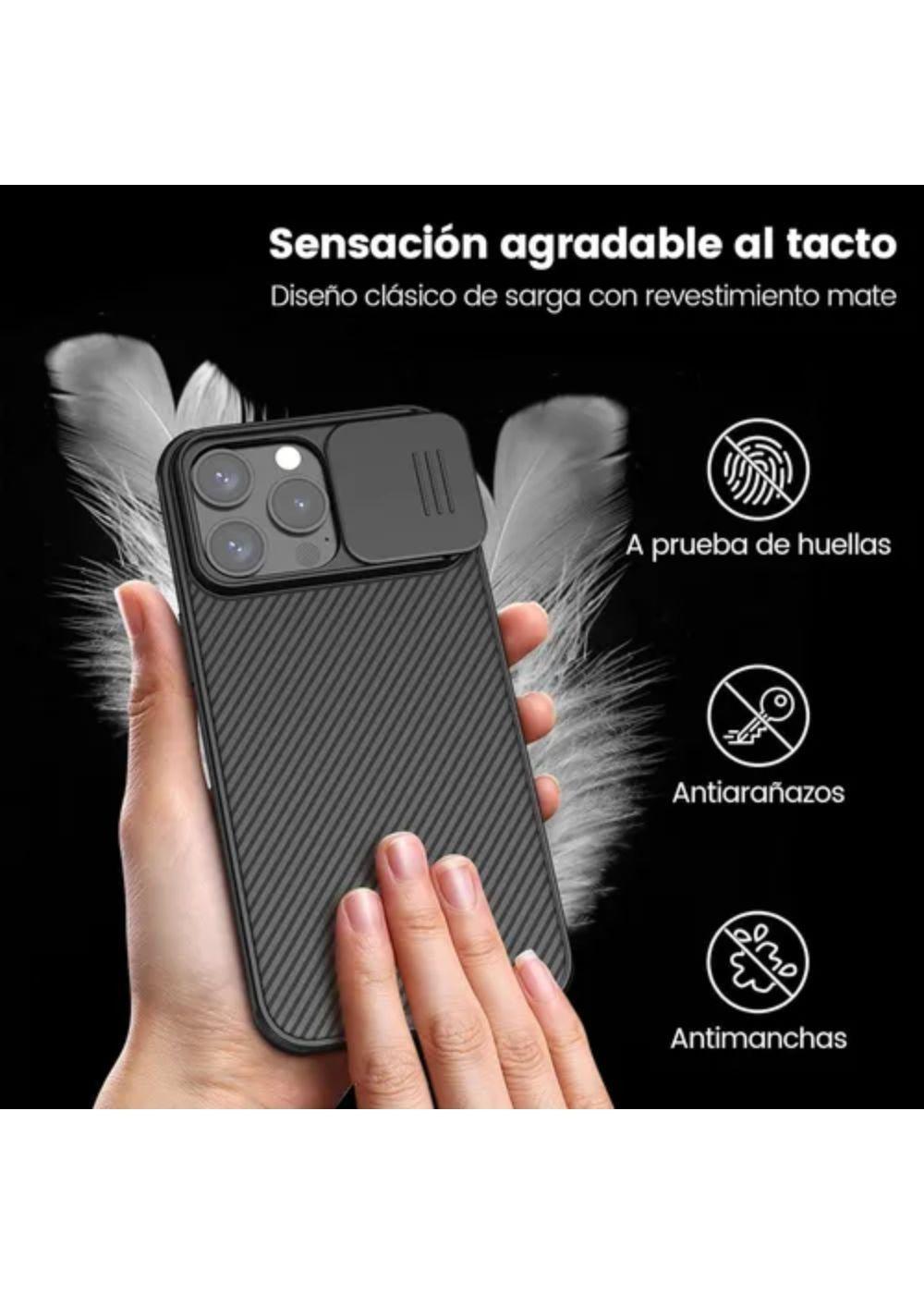 Carcasa Para iPhone 16 Pro Max Nillkin Camshield Antigolpes Negro-4