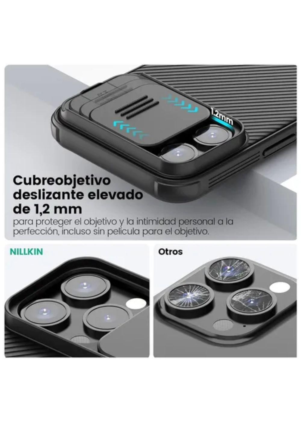 Carcasa Para iPhone 16 Pro Max Nillkin Camshield Antigolpes Negro-5