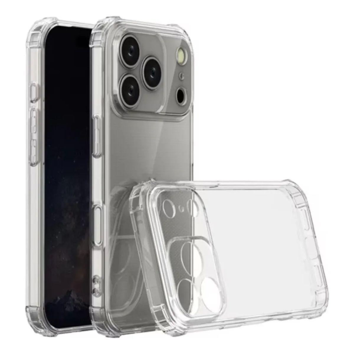 Carcasa Para Iphone 18 Pro Max Transparente Antigolpes Reforzada-2