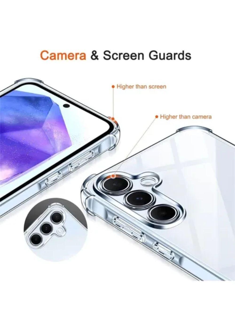 Carcasa Para Samsung A56 Transparente Antigolpes Reforzada-2
