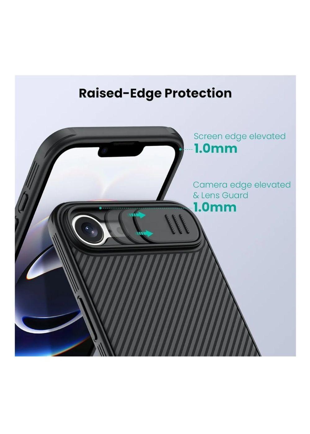 Carcasa Para iPhone 16e Nillkin Camshield Antigolpes Negro-2