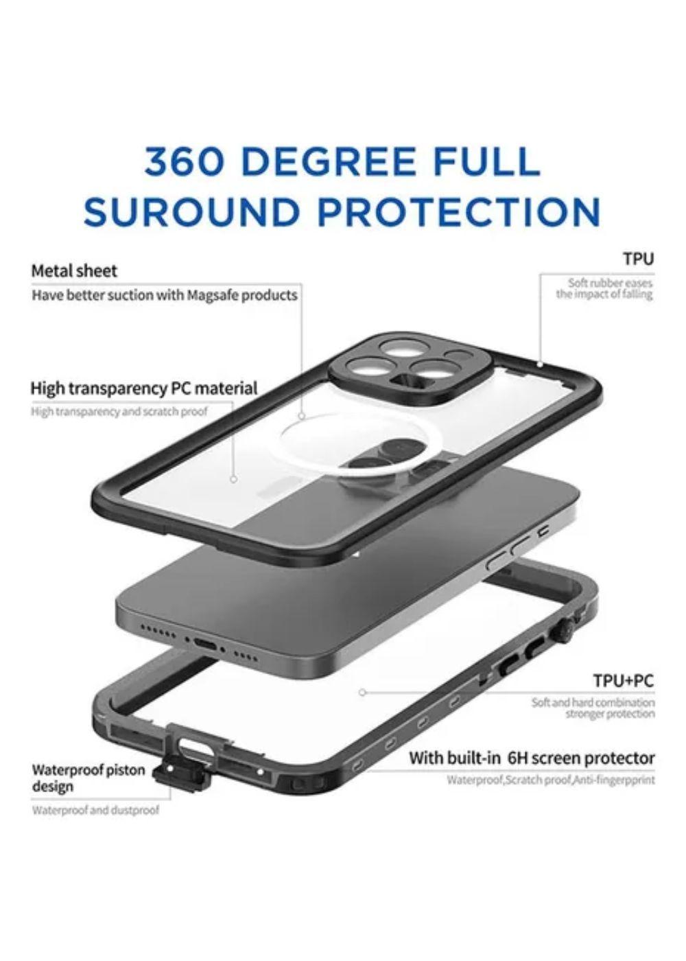 Carcasa Para iPhone 15 Pro Max Sumergible Outdoor Magsafe-3