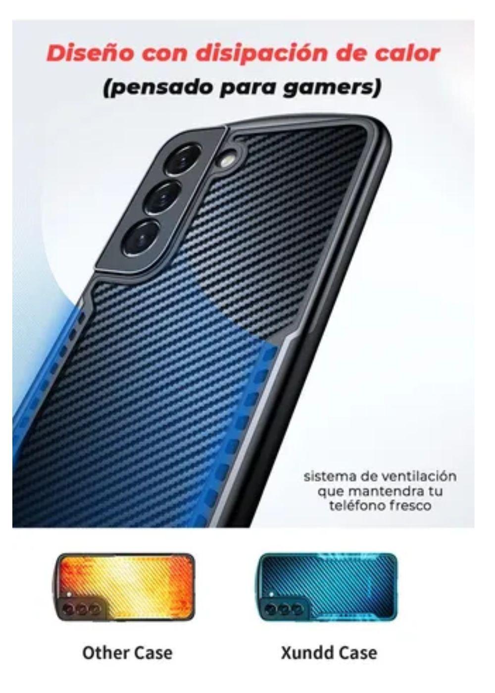 Carcasa Para Samsung S22 Militar Fibra De Carbono X-2