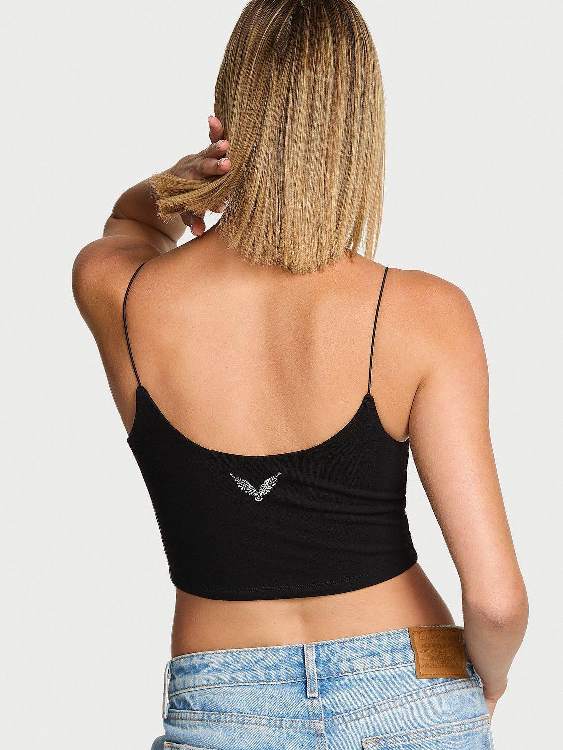 Victoria’s Secret – Top Corto de Algodón Angel Essentials-2