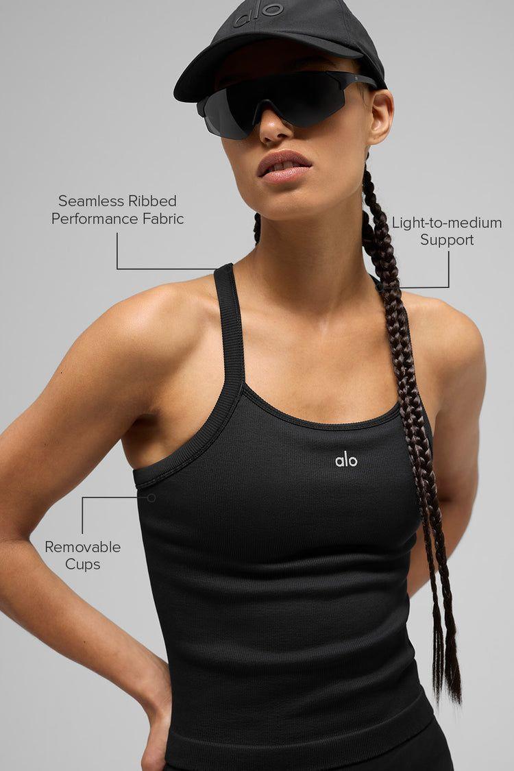 Polera Bra Tank Acanalado Seamless-2