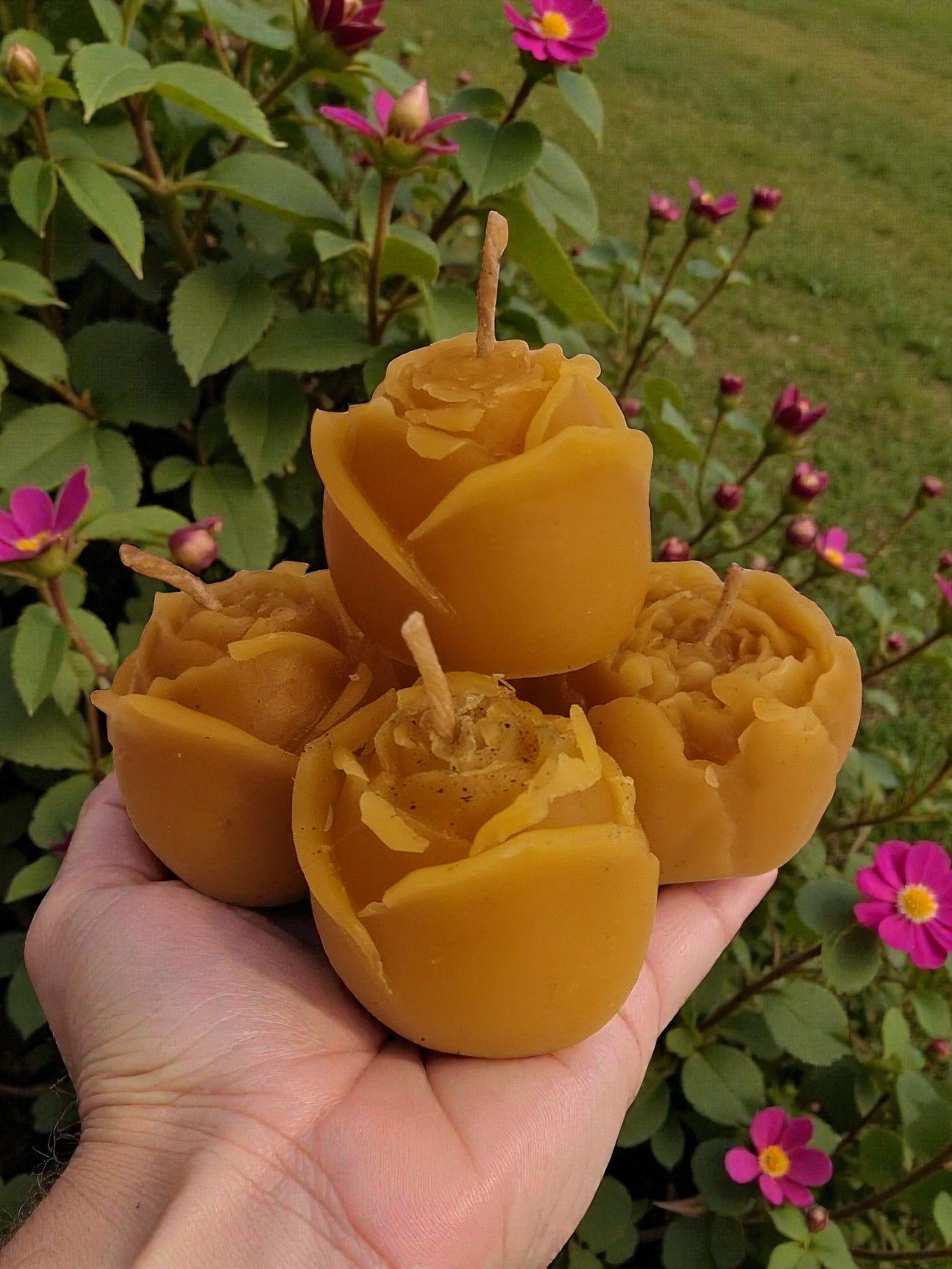 Vela de Miel - Botón de Rosa-0
