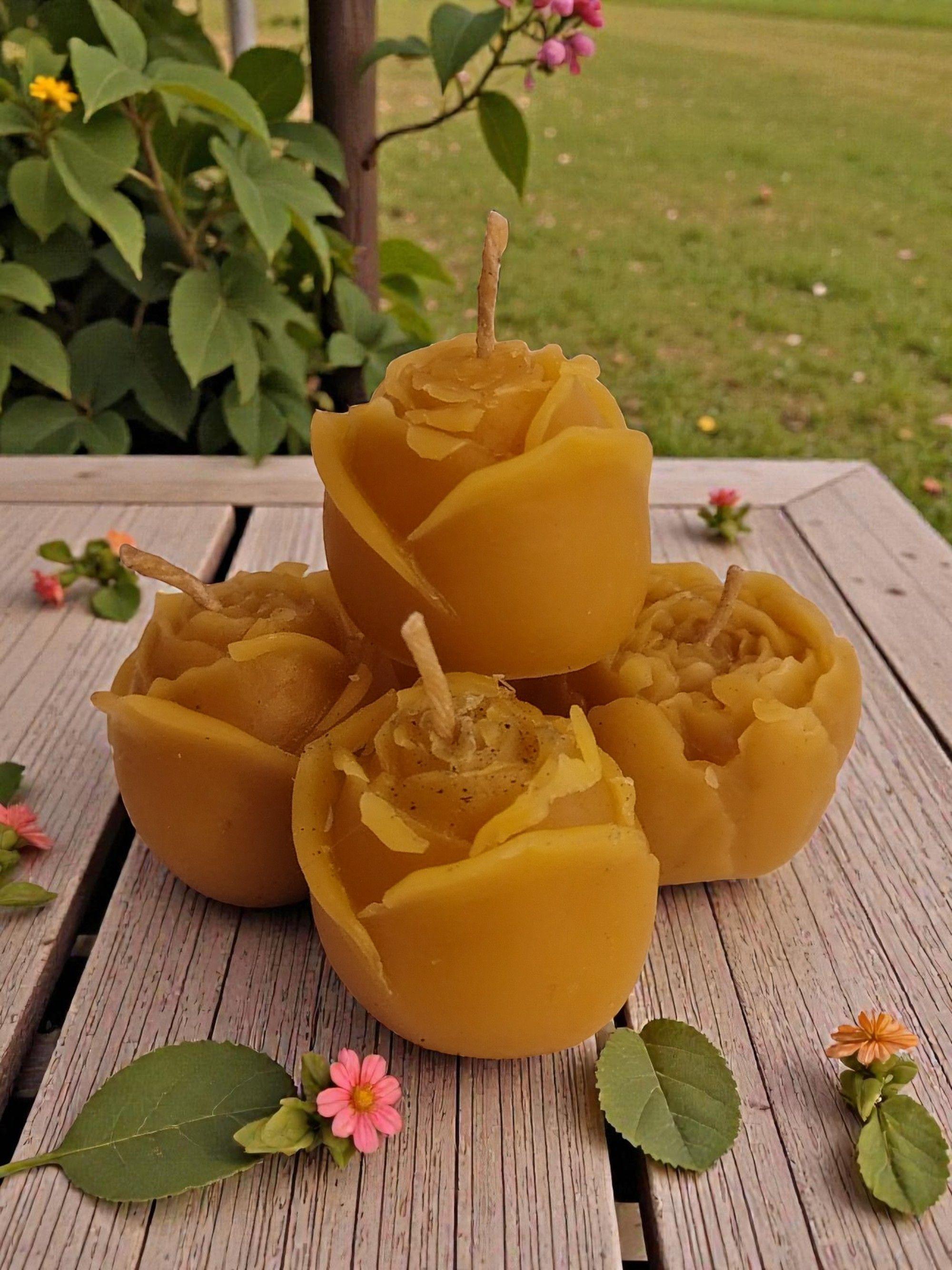 Vela de Miel - Botón de Rosa-2