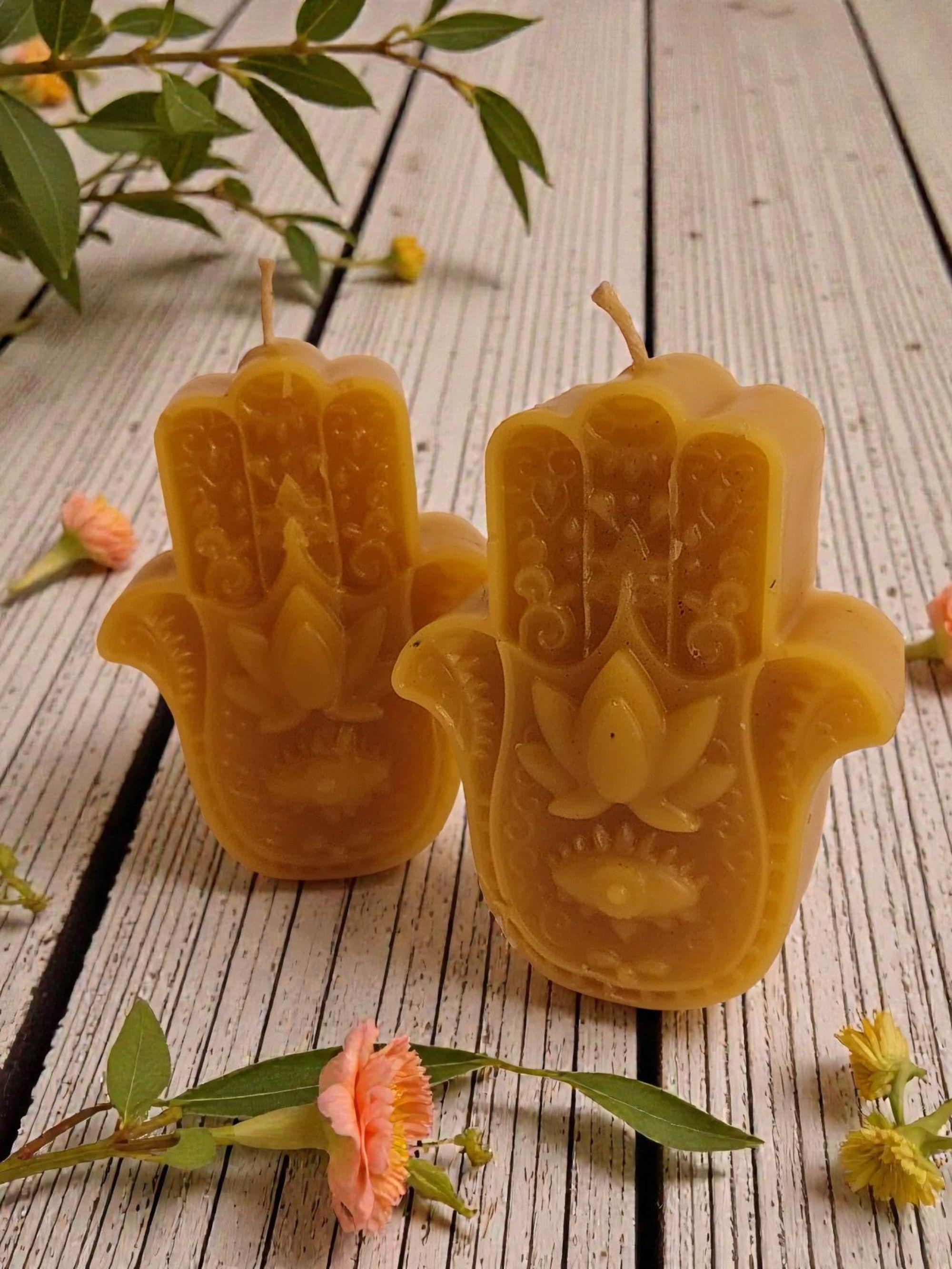 Vela de Miel - Mano de Fatima 8cm-3