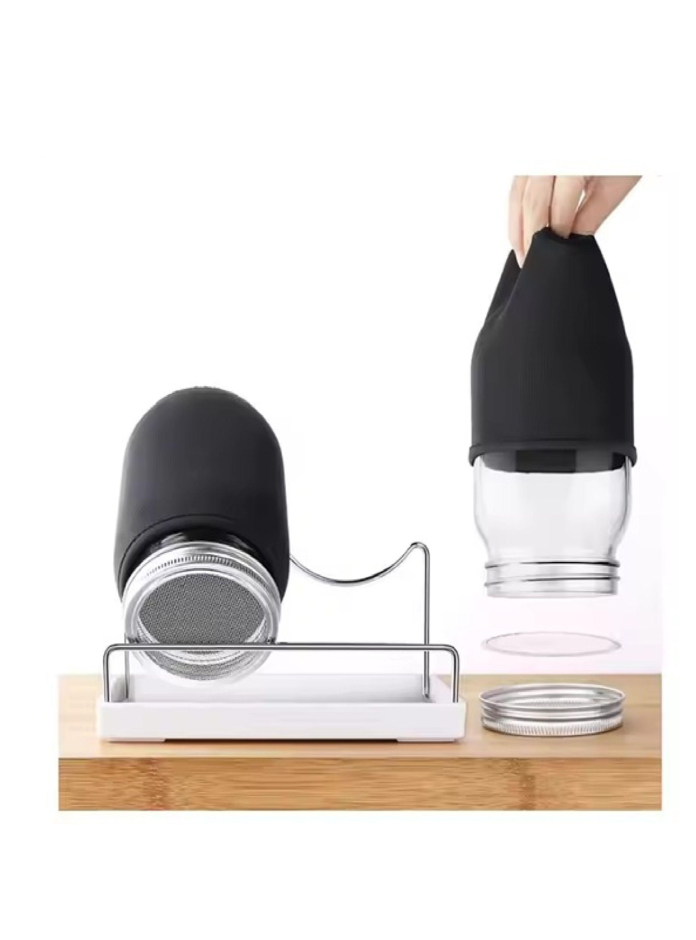 Set de 2 frascos germinadores 900cc, con base y soporte-3