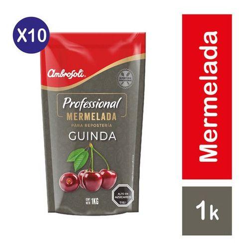 Pack 10 - Ambrosoli Mermelada Repostería Guinda 1kg-0