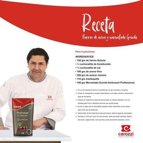 Pack 10 - Ambrosoli Mermelada Repostería Guinda 1kg-3