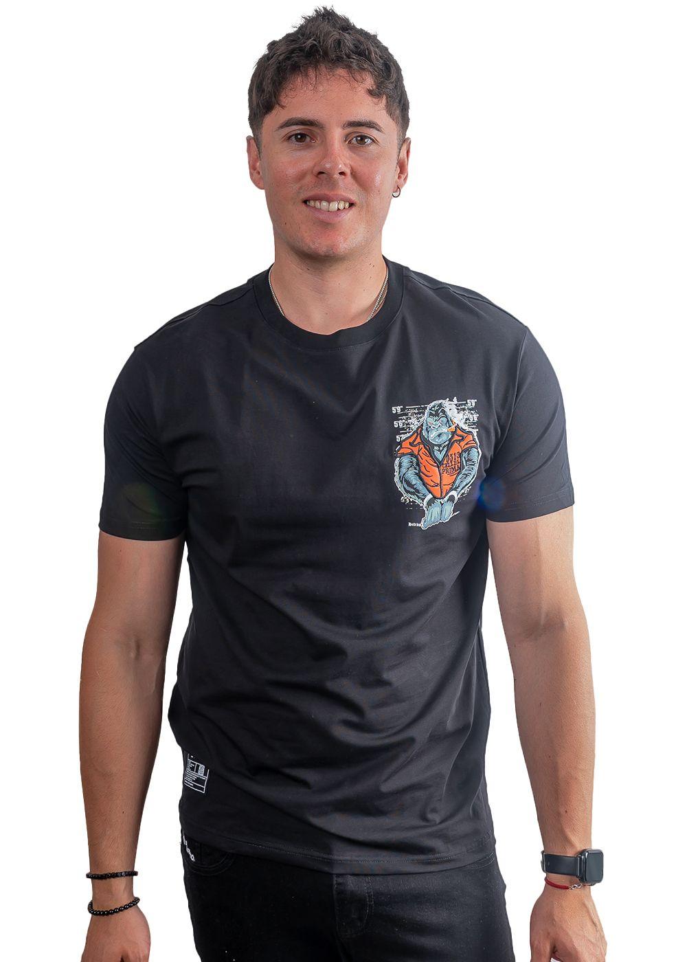 Polera Premium Gorila Marca Parrot | L - Negro-0