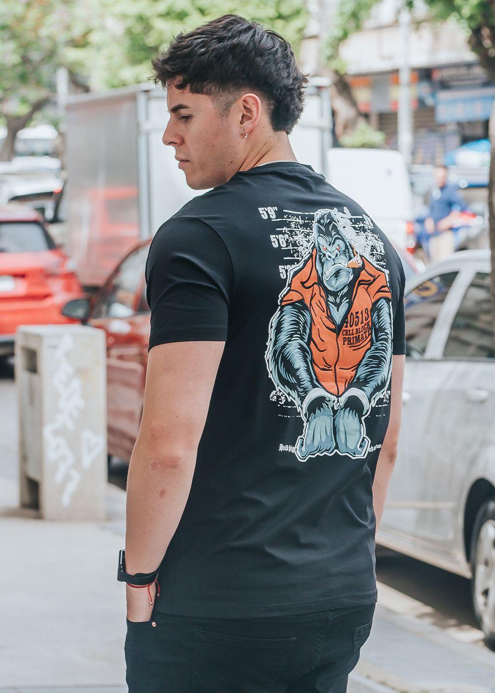 Polera Premium Gorila Marca Parrot | L - Negro-2