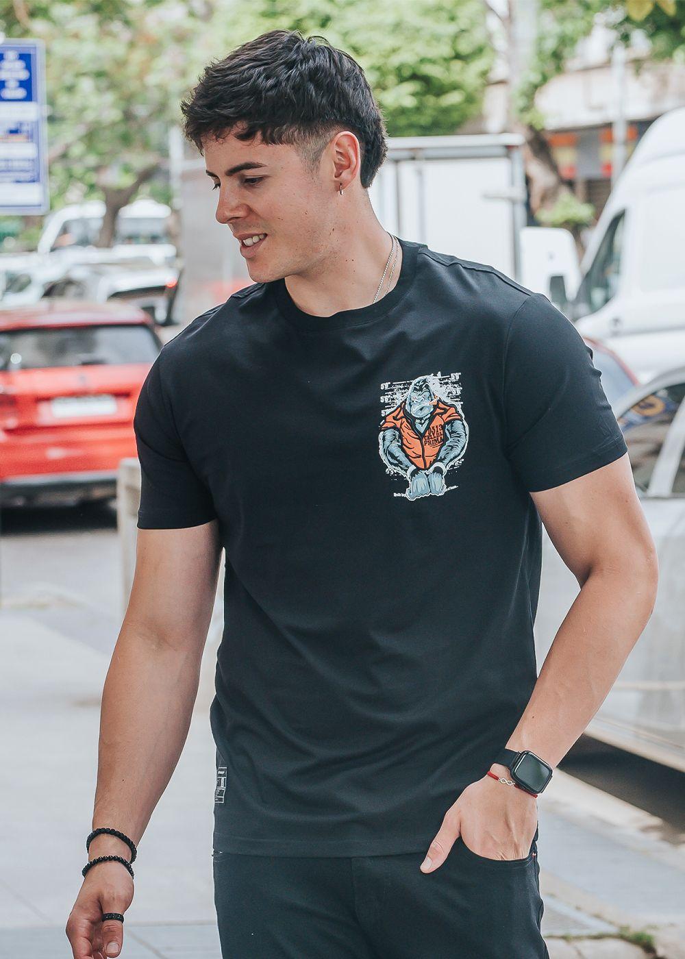 Polera Premium Gorila Marca Parrot | L - Negro-3