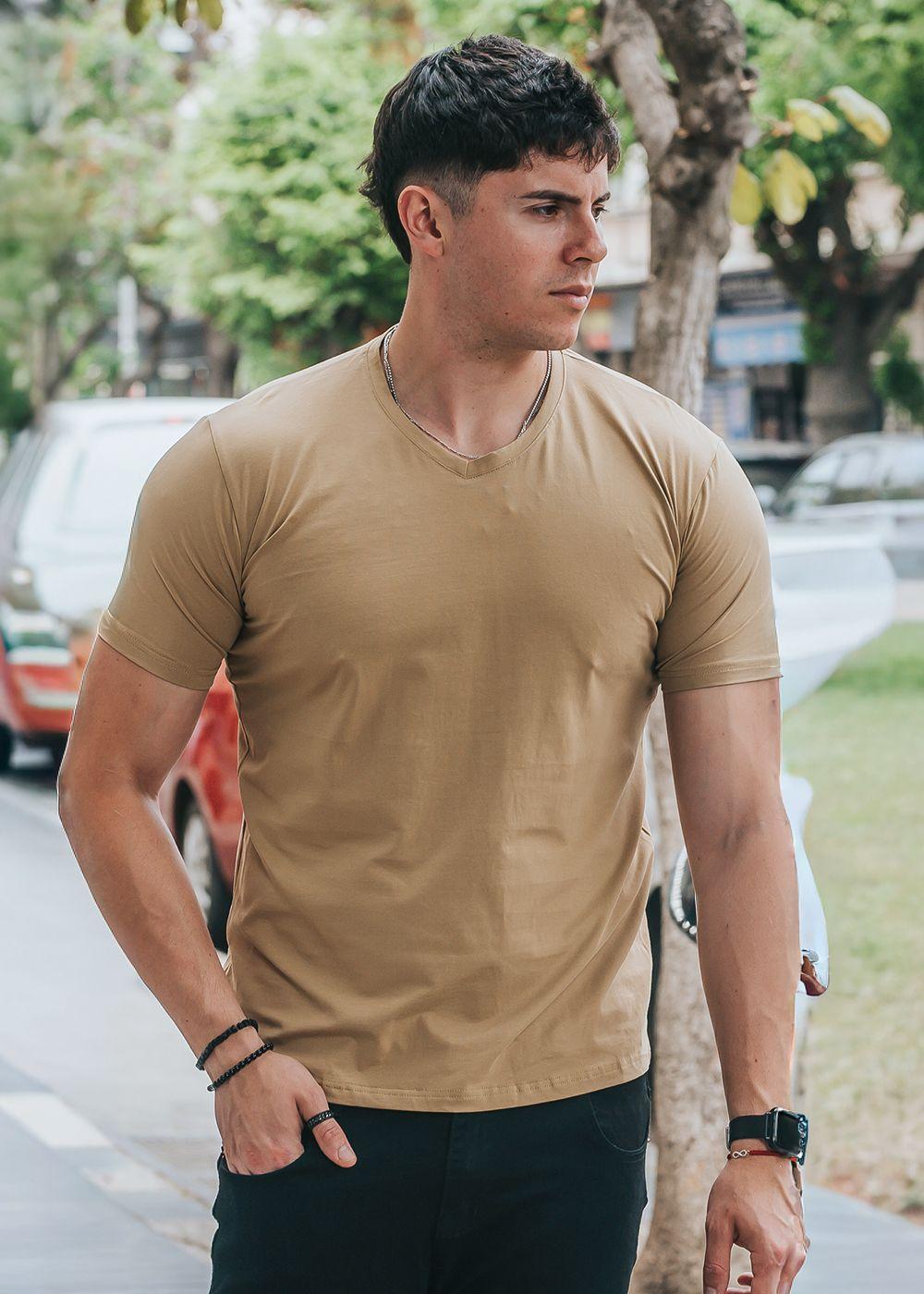 Polera Básica Marca Parrot | L - Beige-3