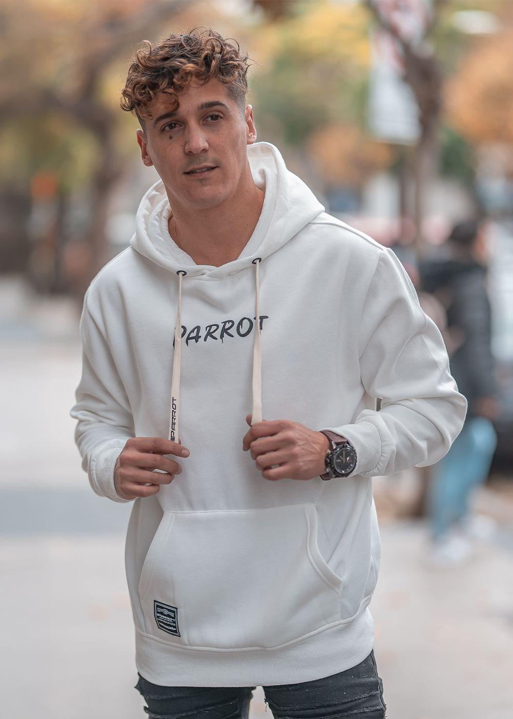 POLERÓN CON GORRO Y BOLSILLO CANGURO, DISEÑO TRICOLOR.-2