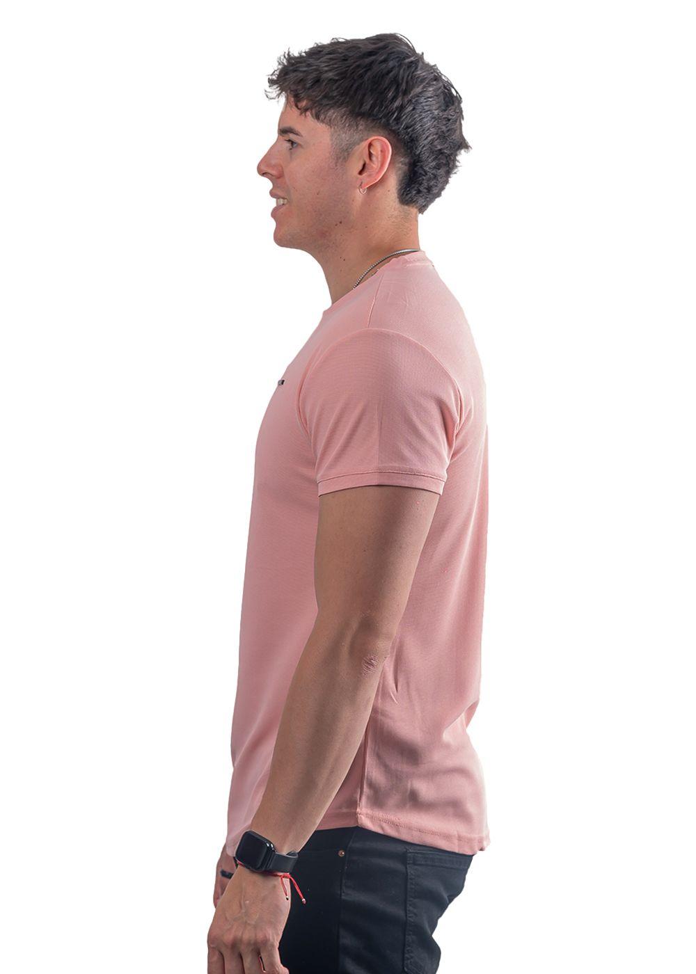 Polera Básica Marca Parrot | L - Rosado-1