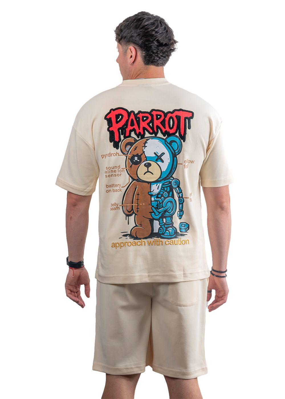 Conjunto Polera y Short Parrot | L - Beige-2
