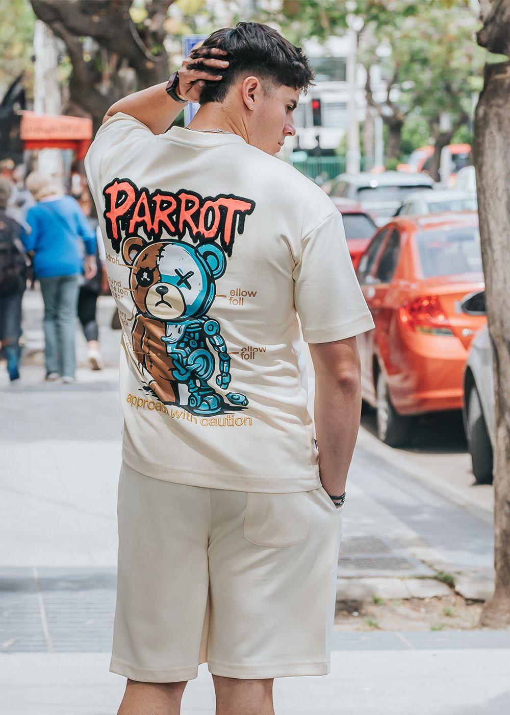 Conjunto Polera y Short Parrot | L - Beige-4