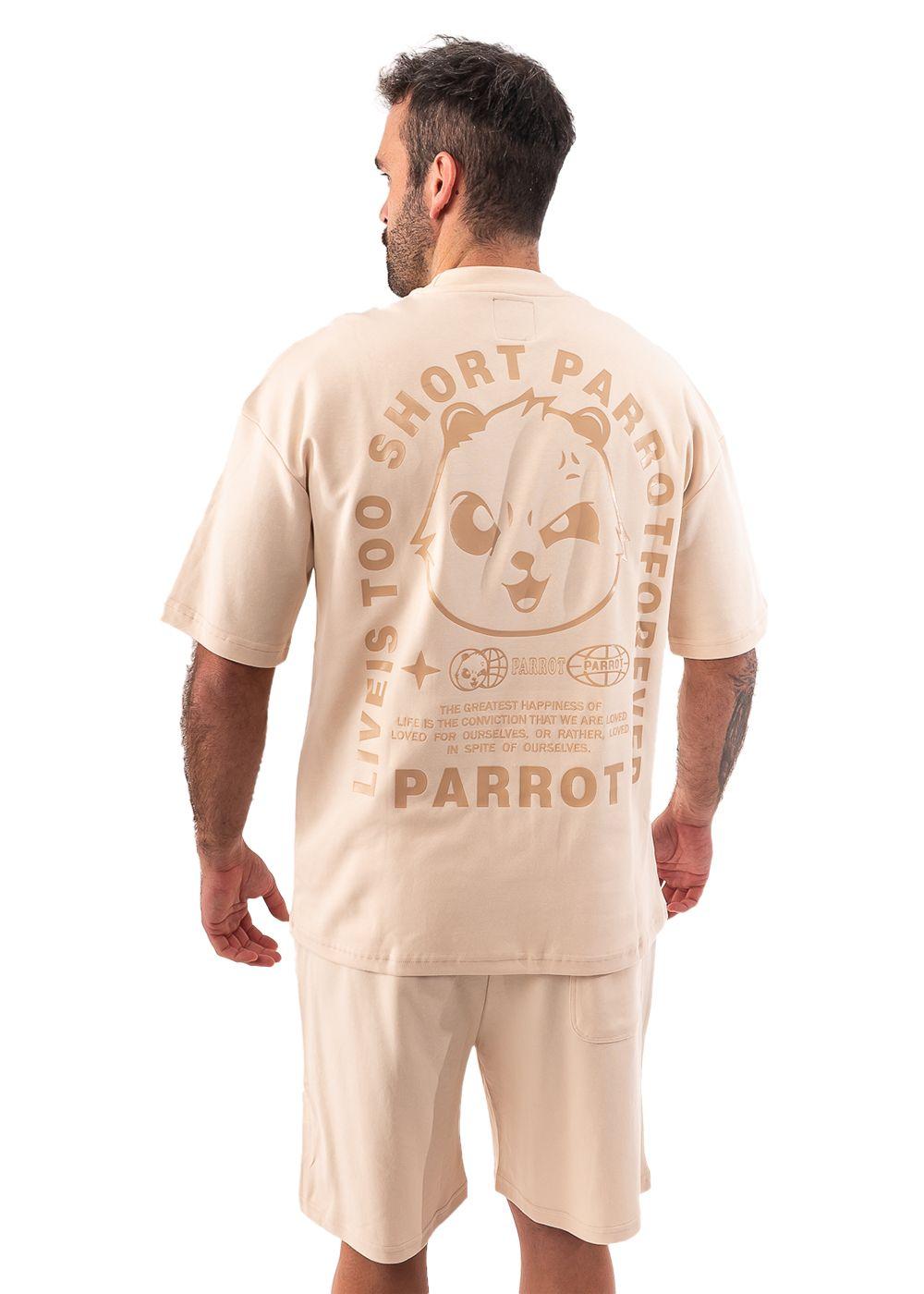 CONJUNTO POLERA CON SHORT PARROT-1