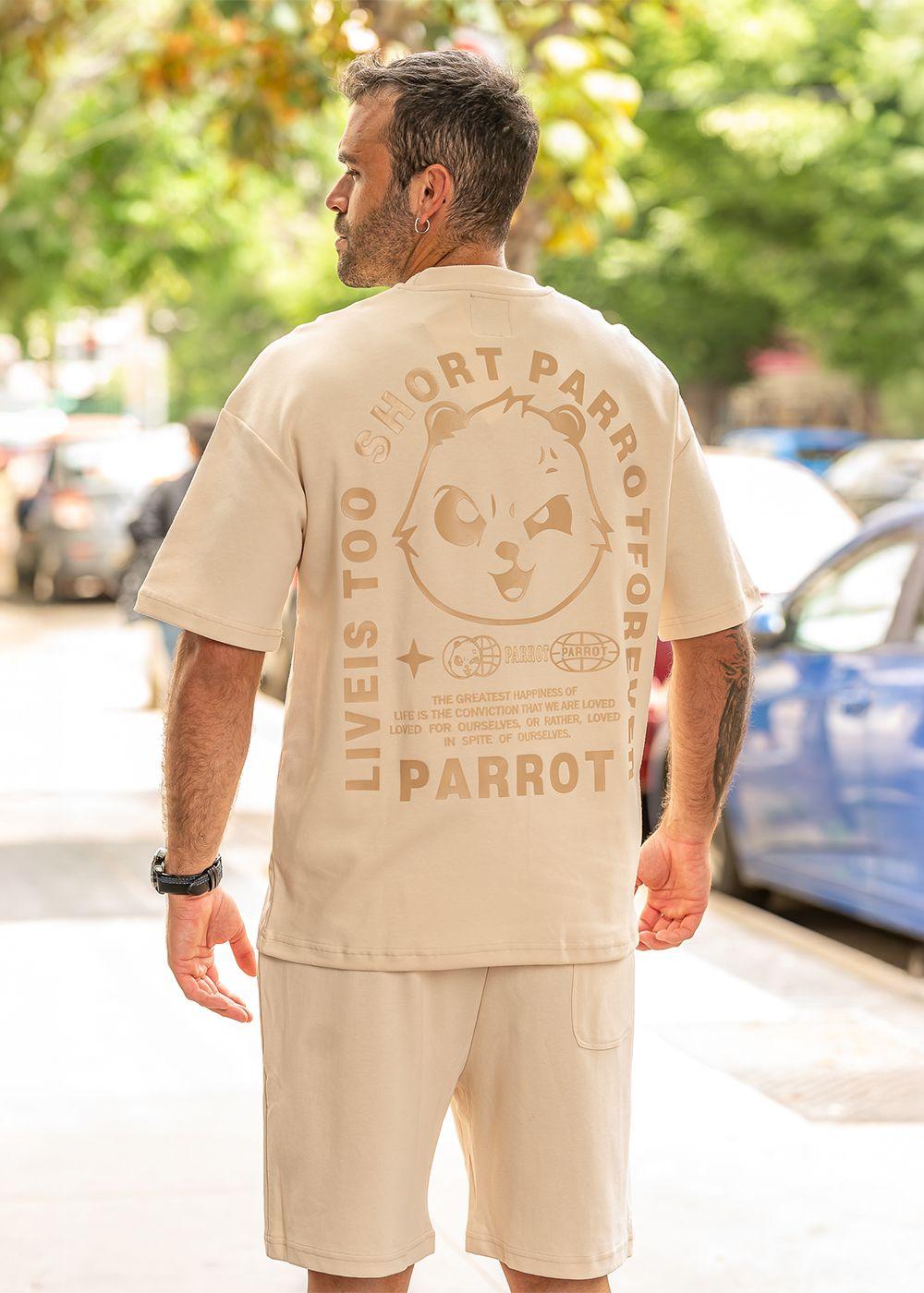 CONJUNTO POLERA CON SHORT PARROT-3