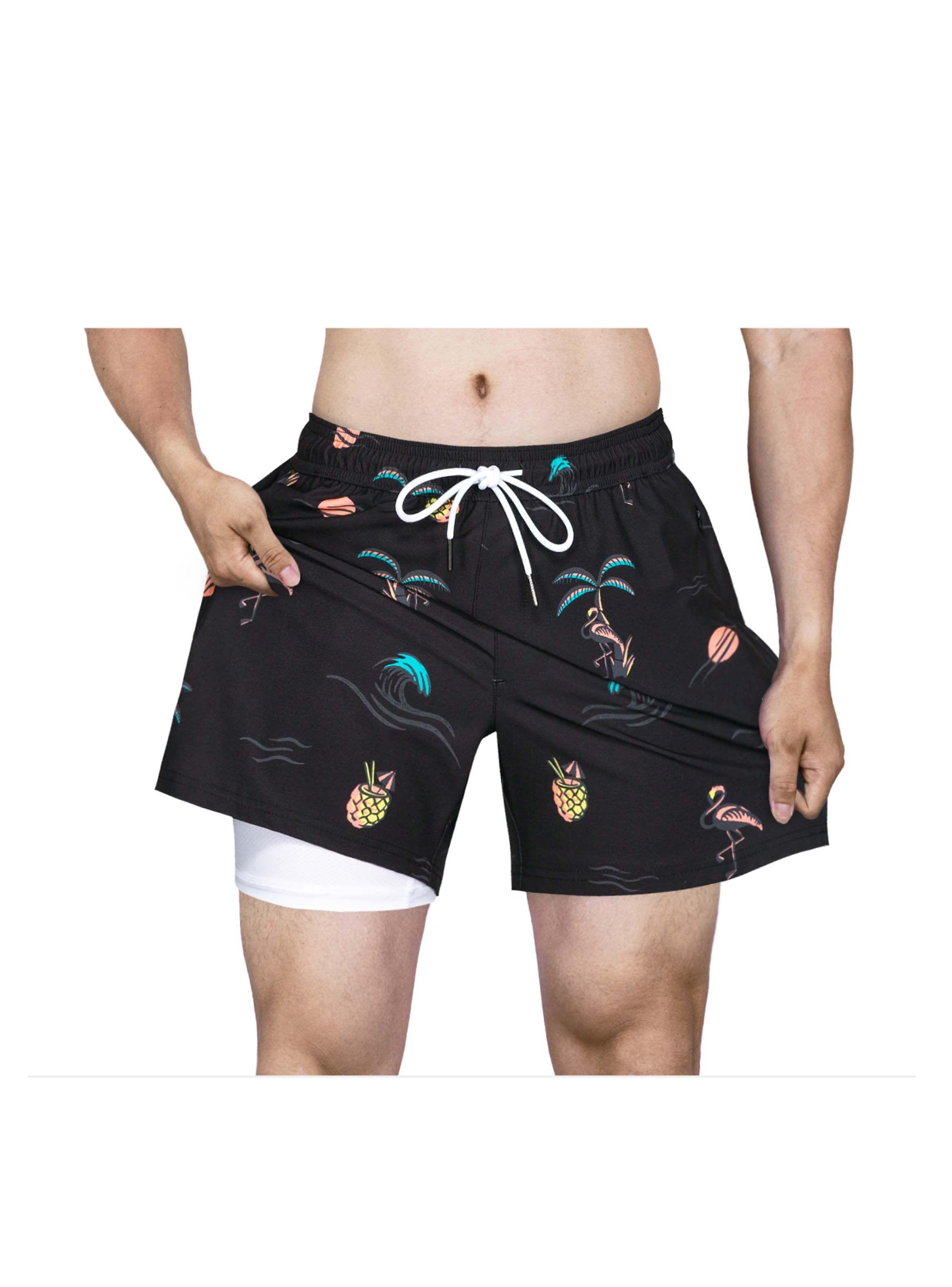 Traje de Baño 2 en 1 Black White-1