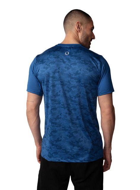 Polera de running Hombre - Azul-4