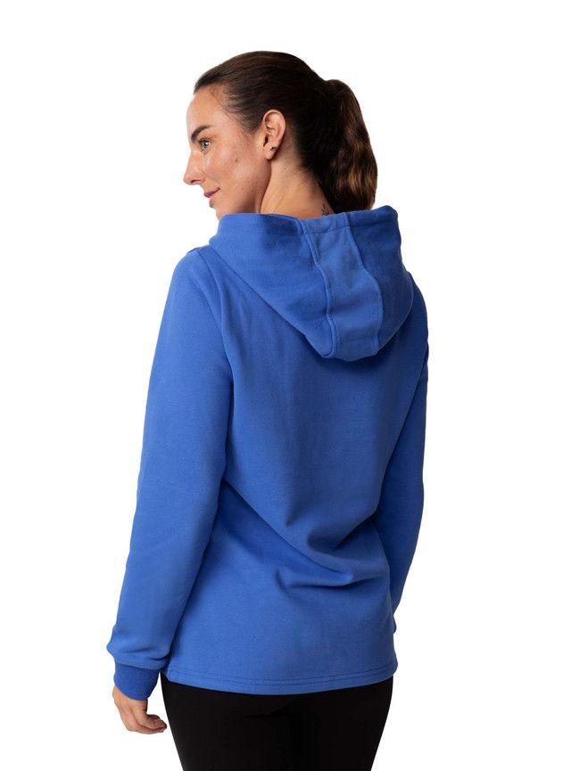 Polerón capucha canguro s/pretina Mujer - Azul-2