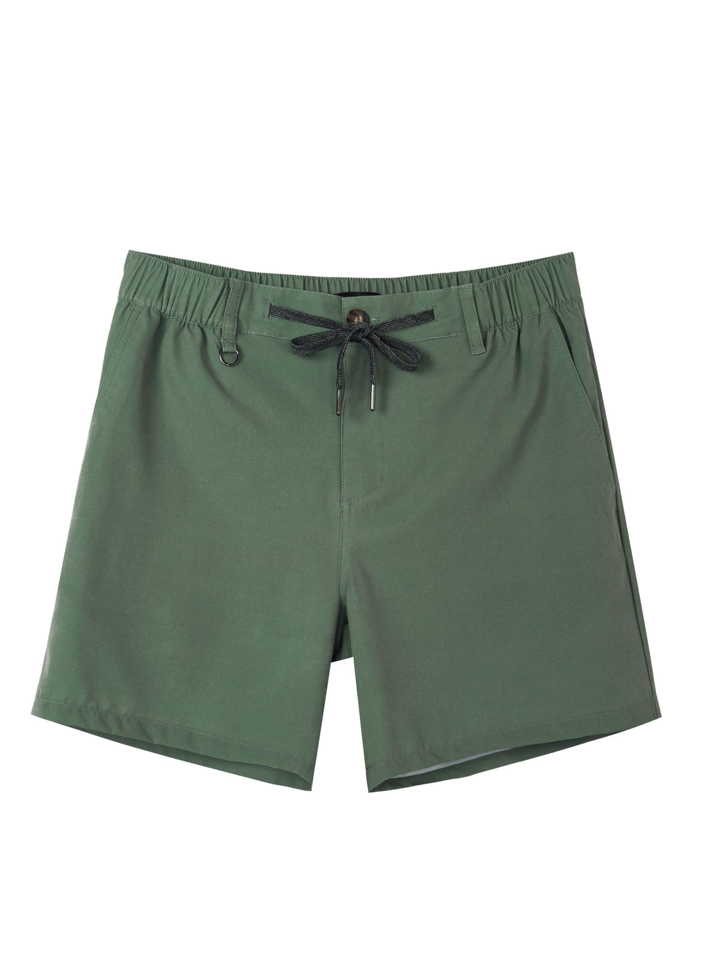 Short Casual Olive Green-0