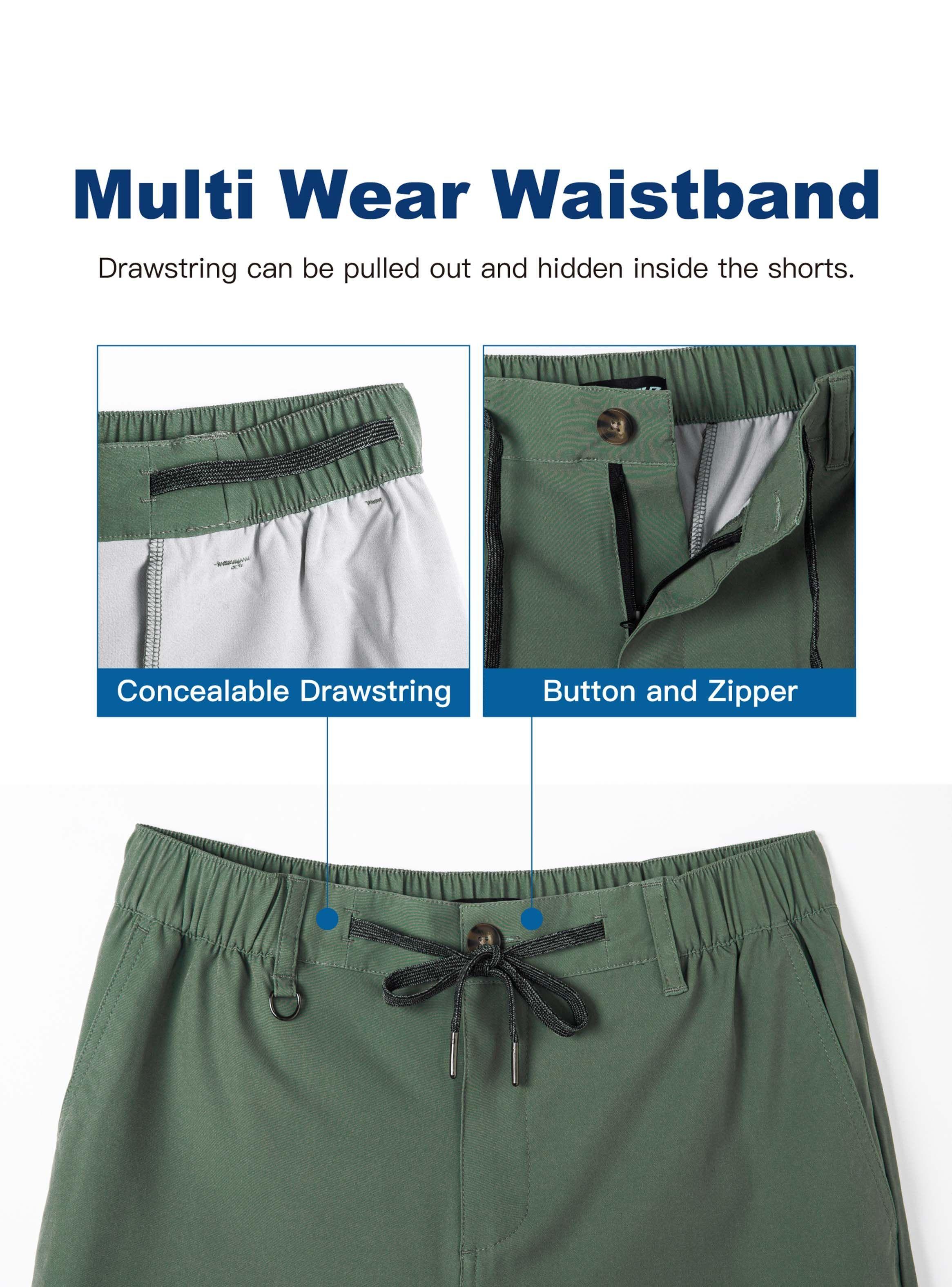 Short Casual Olive Green-3