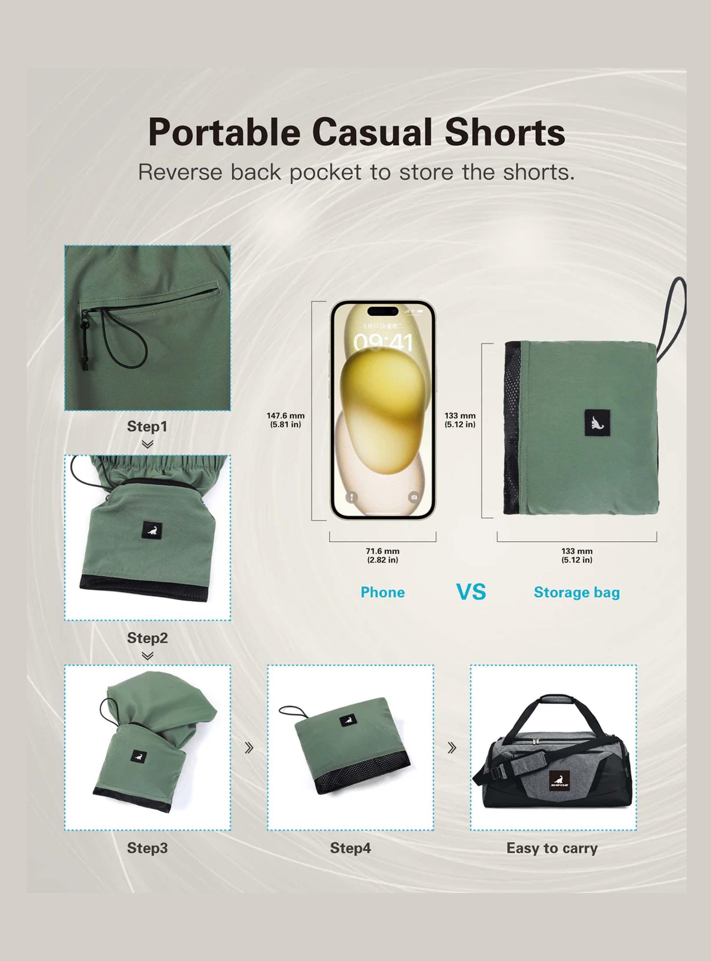 Short Casual Olive Green-4