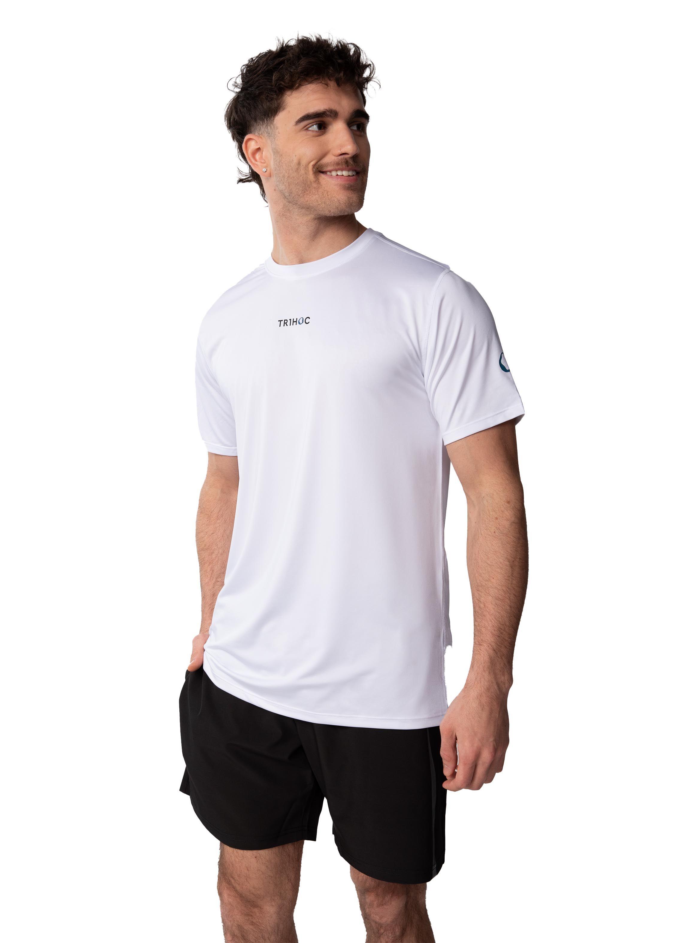 Polera básica cuello redondo Hombre - Blanca-0