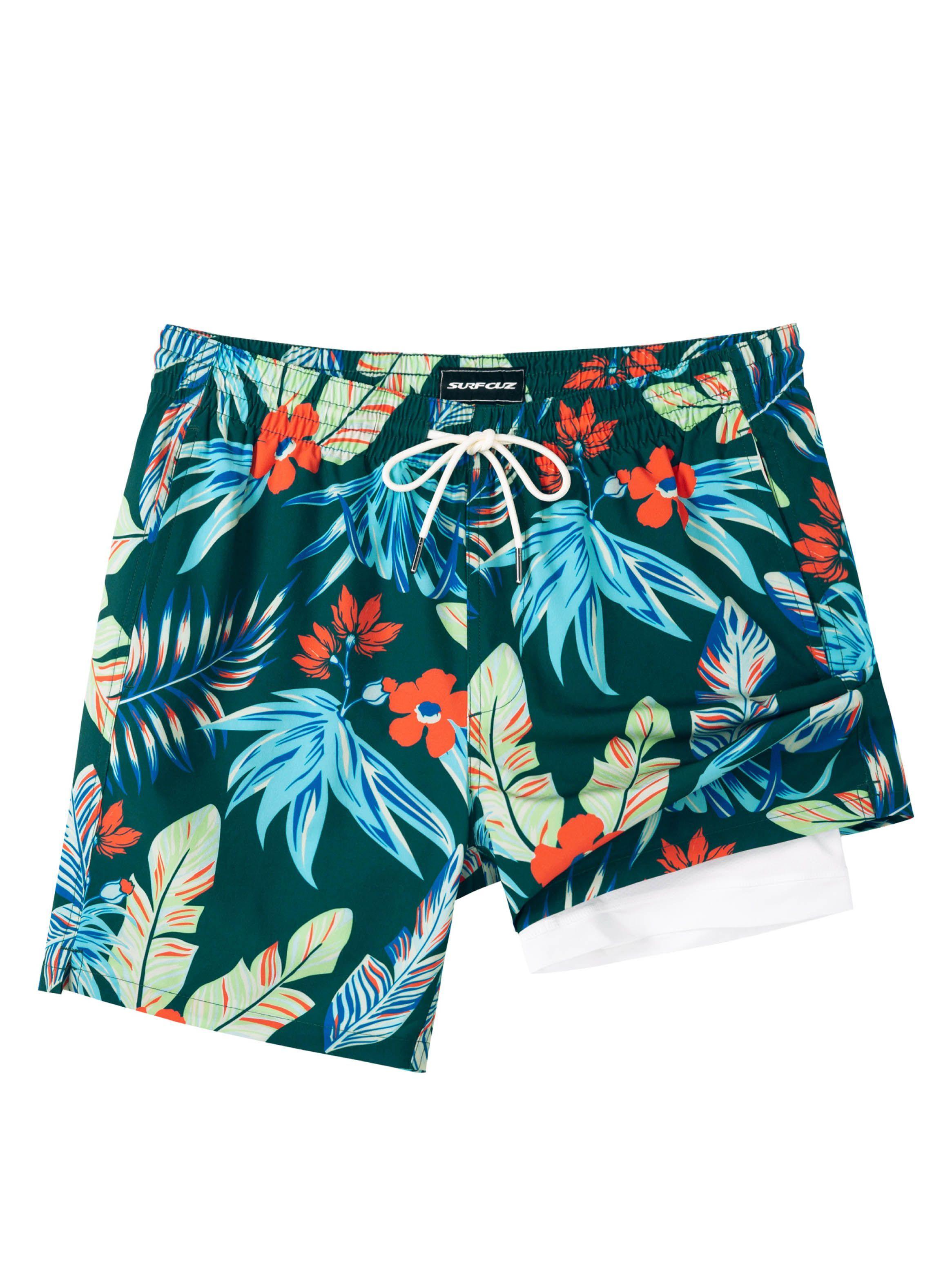 Traje de Baño 2 en 1 Green Leaves printed-0